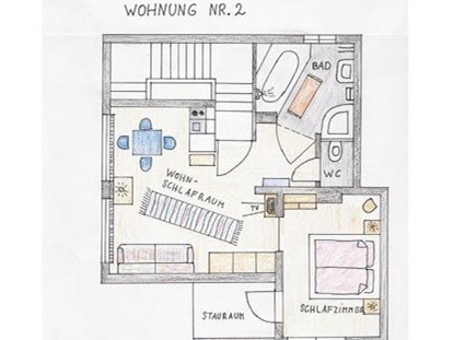 Pensionen - Art der Pension: Ferienwohnung - Österreich - skizze Appartement "2" - Haus Heidi