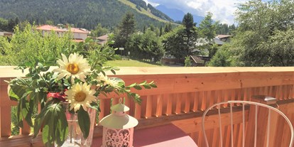 Pensionen - Umgebungsschwerpunkt: am Land - Tirol - Aussicht vom Apartment - HAUS ALPENGRUSS 
