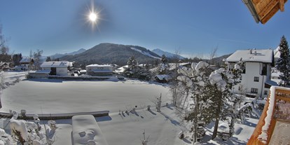 Pensionen - WLAN - Tirol - Winter - Aussicht vom Apartment - HAUS ALPENGRUSS 