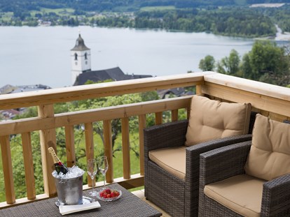 Pensionen - Umgebungsschwerpunkt: Stadt - Blick vom Balkon - Urlaub am Altroiterhof