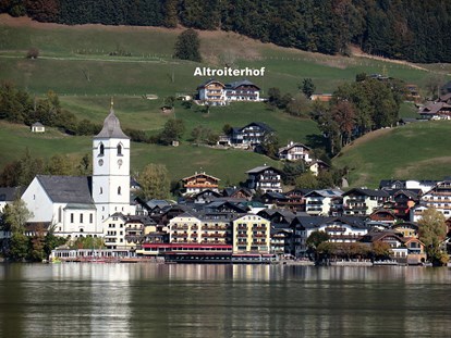 Pensionen - Umgebungsschwerpunkt: Fluss - St. Wolfgang vom See aus - Urlaub am Altroiterhof