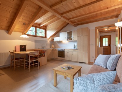 Pensionen - Umgebungsschwerpunkt: Berg - Italien - Wohnküche Romanticsuite Apartment  PLUN - Haus Christian 