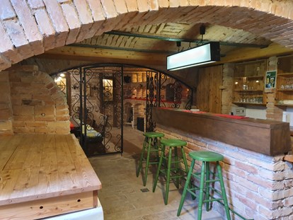 Pensionen - Fahrradverleih - Österreich - In Keller befindet sich ein historisches Gewölbekeller mit einer Bar und einem Badezimmer (Toilette/ Dusche). - Casa Zara